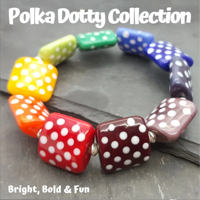 100s & 1000s of polka dots applied by hand
