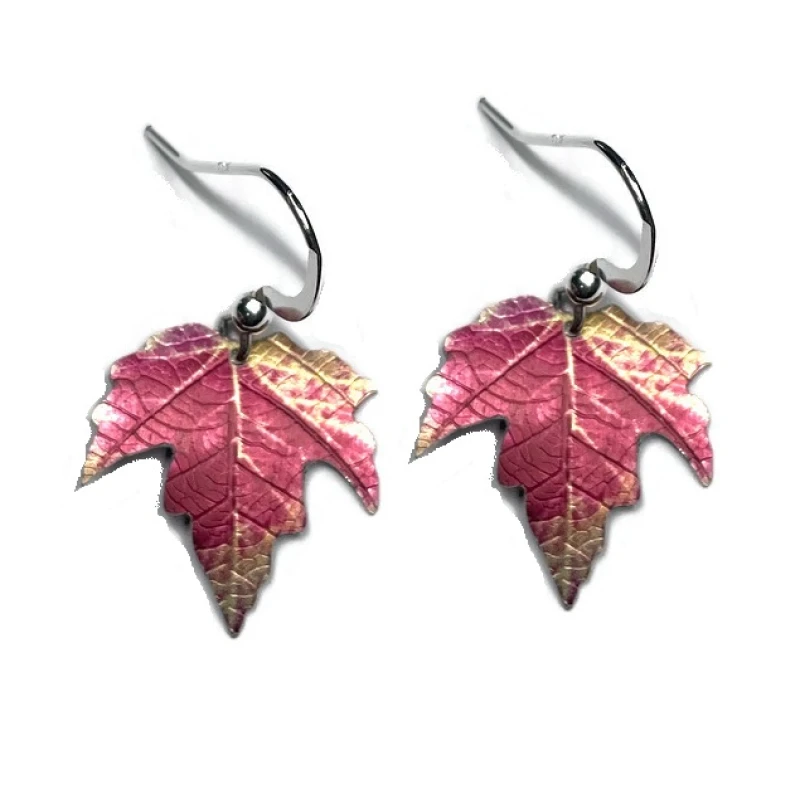 Dunsfold Maple leaf earrings by Photofinish Jewellery