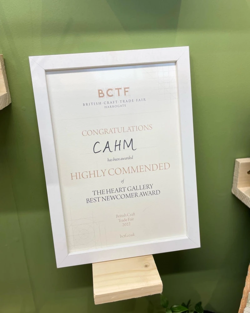CAHM - Highly Commended - Best Newcomer BCTF 2022