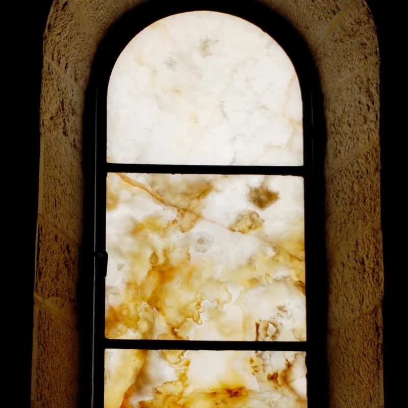 Alabaster window in Galilee