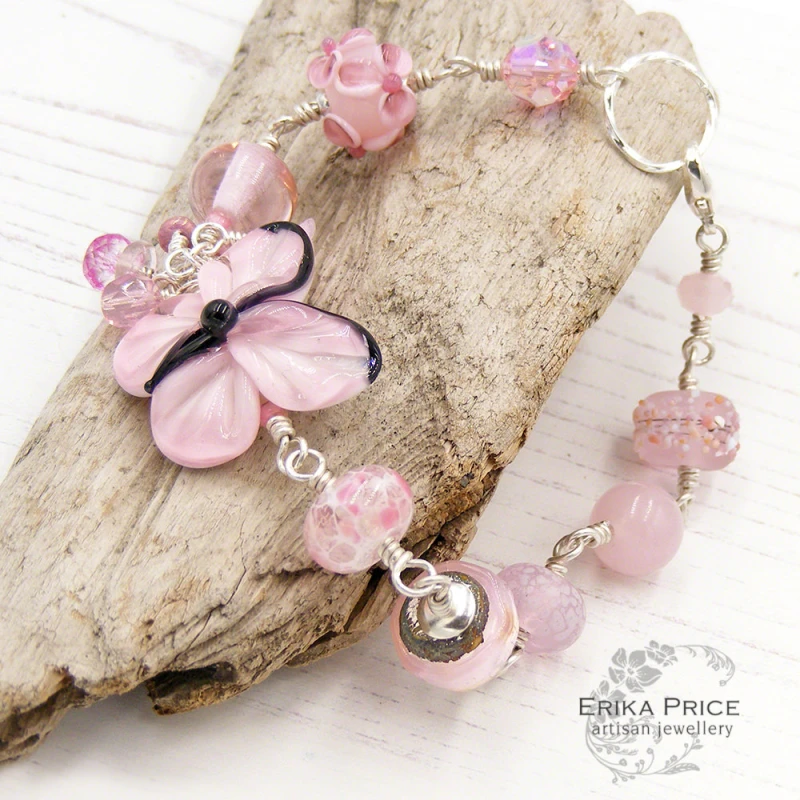 Pink Butterfly Bracelet (CON 105)