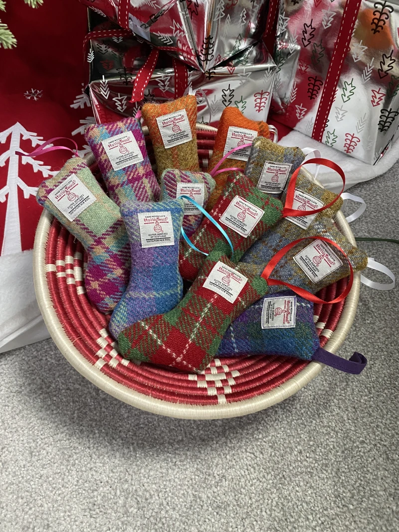 Harris Tweed decorations, Christmas