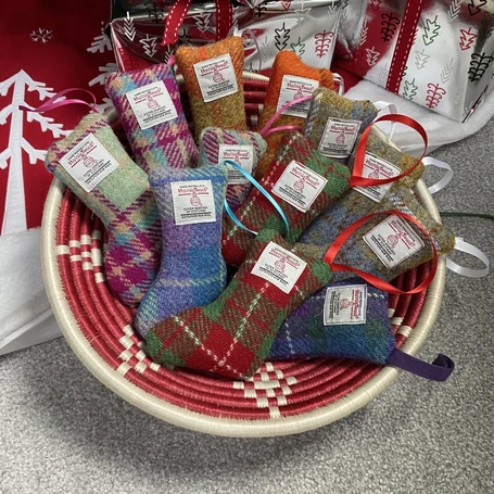 Harris Tweed decorations, Christmas