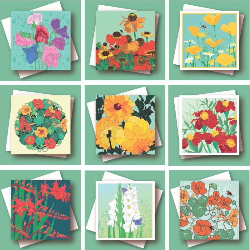 A selection of Everyday Botanical cards