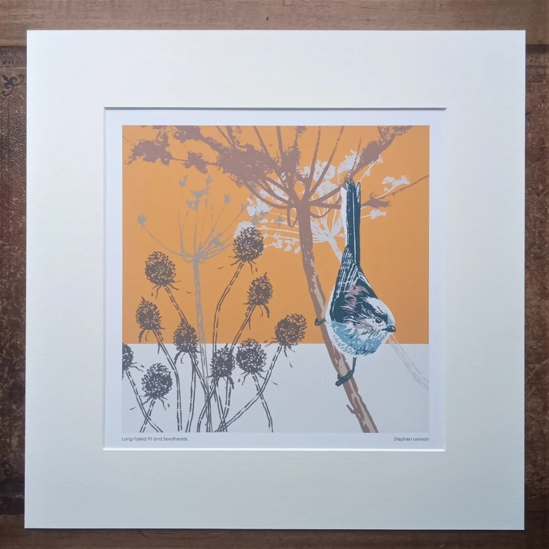 Long-Tailed Tit & Seedheads - Limited Edition Gicl