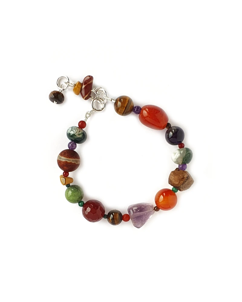Pebble bracelet, Russet