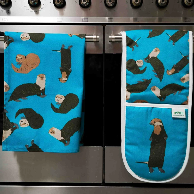 Otters Oven Gloves , Tea towels and more