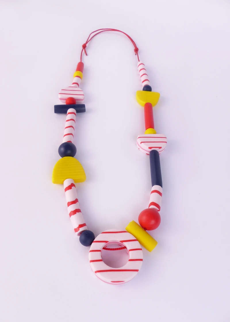Long Breton 23 necklace red (4)
