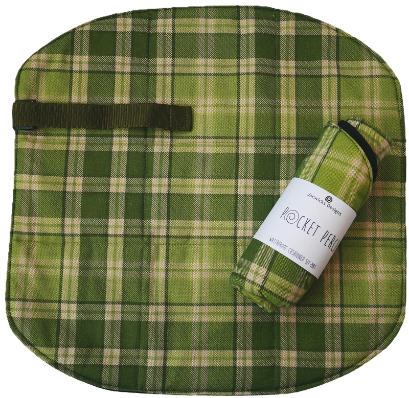 Fern Tartan Pocket Perch