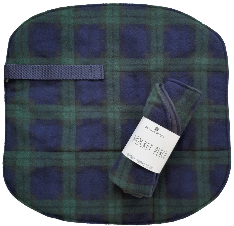 Black Watch Tartan Fleece Pocket Perch