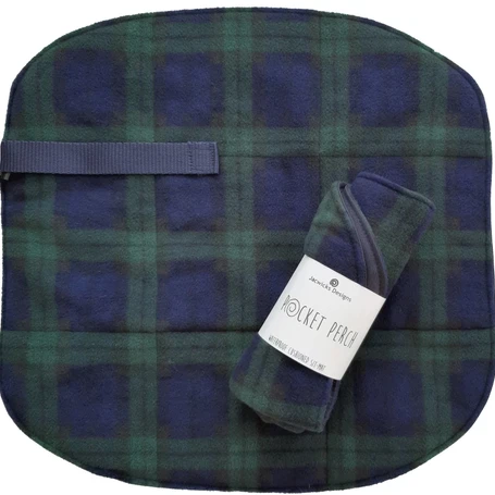 Black Watch Tartan Fleece Pocket Perch