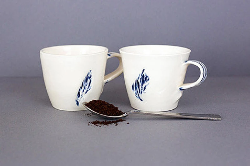 White Earthenware Espresso Cups
