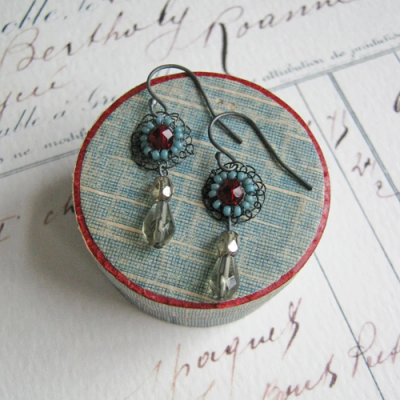 Small Opulence Earrings by Judith Brown 
