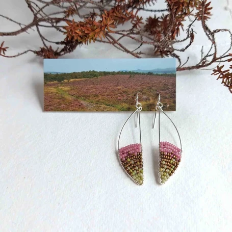 Moorlands inspired earrings by Judith Brown