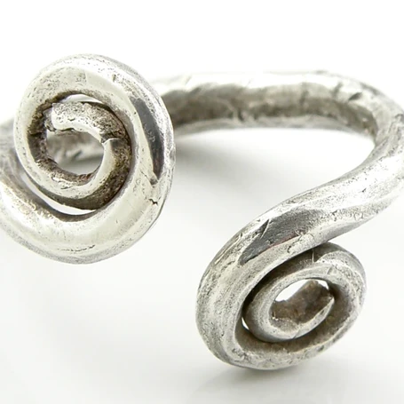 Celtic forged Spiral Ring