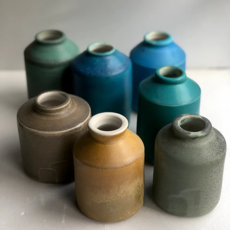 Milk-bottle vases