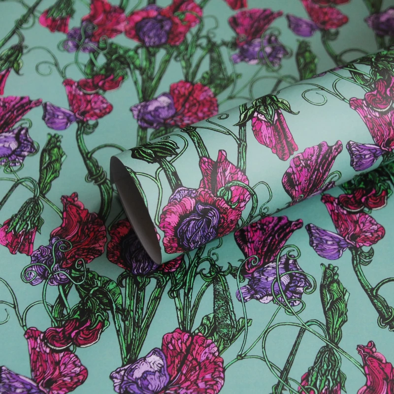 Sweet Pea Gift Wrapping Paper