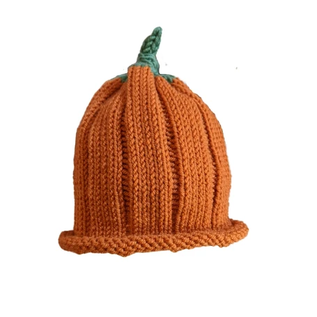 Baby Merino Pumpkin Knitted Hat