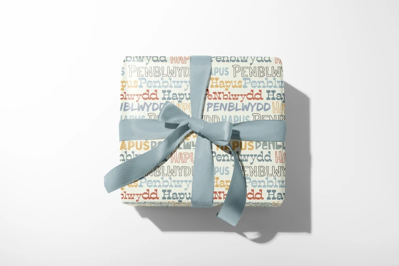 Penblwydd Hapus Gift wrap