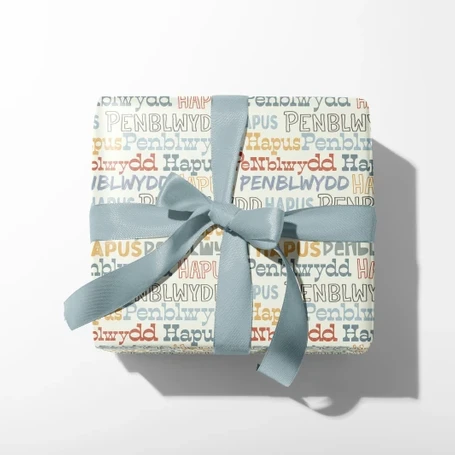 Penblwydd Hapus Gift wrap