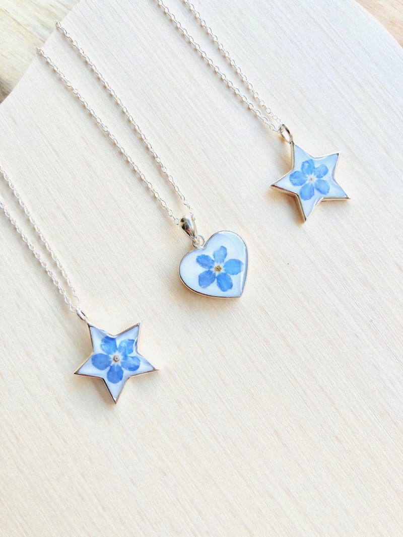 Forget Me Not Necklaces