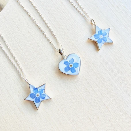 Forget Me Not Necklaces
