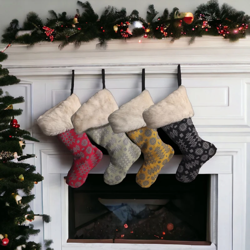 Welsh tapestry design christmas stockings 