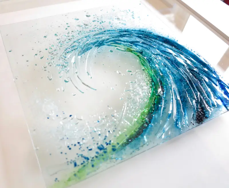 Dreya Glass Breaking Wave Wall Art