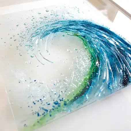Dreya Glass Breaking Wave Wall Art
