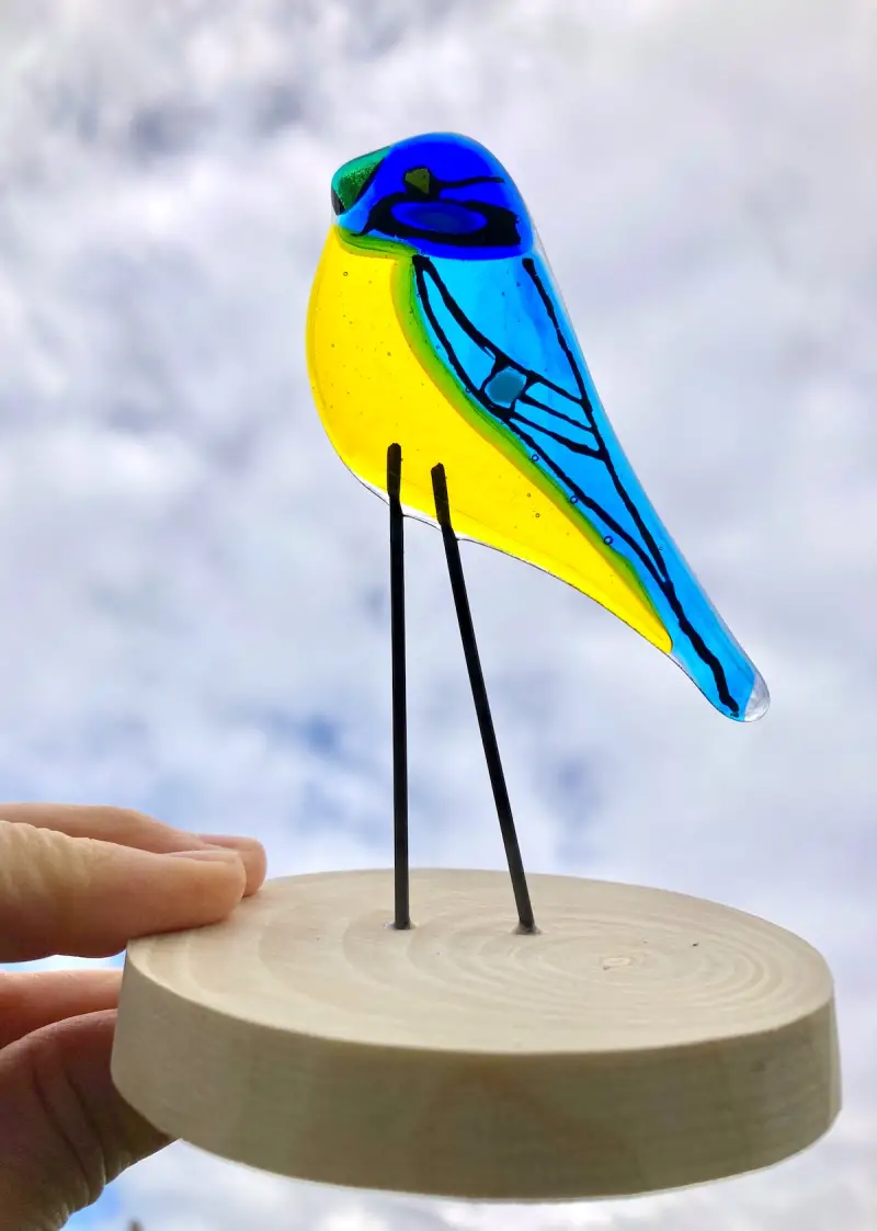 LeonaStewartGlassBlueTit