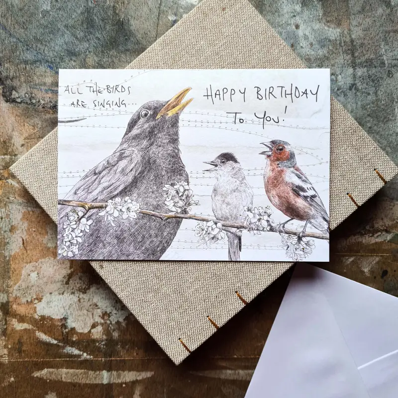 All the birds are singing Happy Birthday to you! -