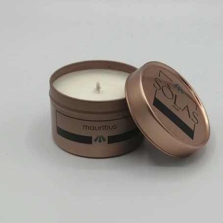 10cl copper travel tin candle
