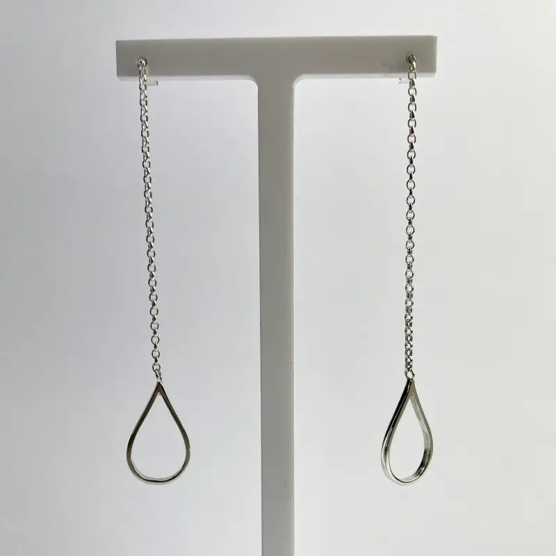 Rain Drop Chain Earrings