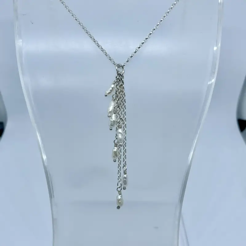 Waterfall Pearl Necklace