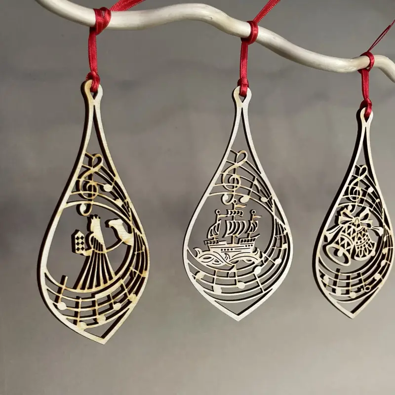 Christmas carol decorations - original designs