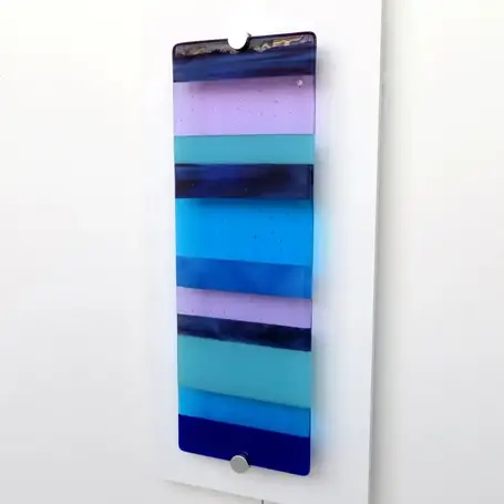 Riva fused glass wall art