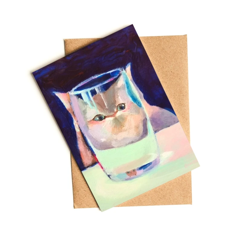 Refracted Cat - Funny Greeting card
