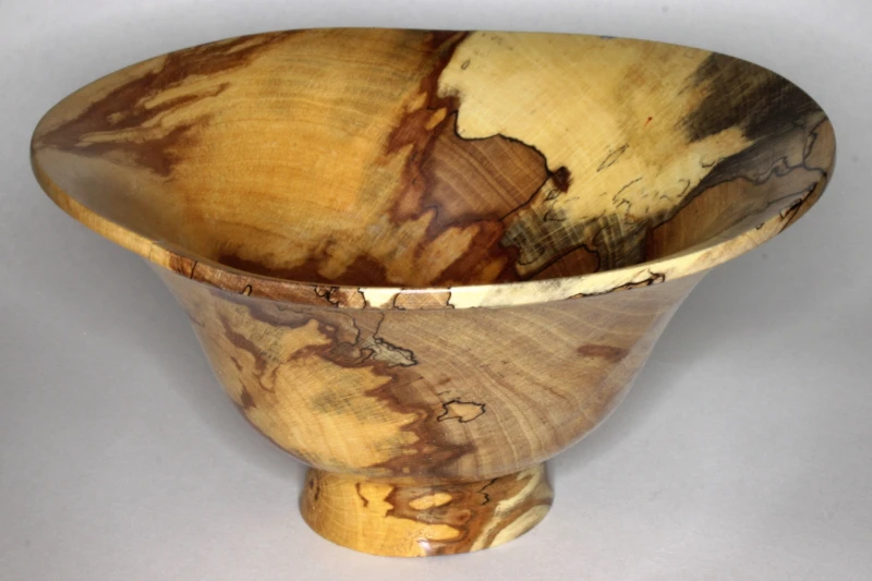 Small OGee bowl in spalted beech