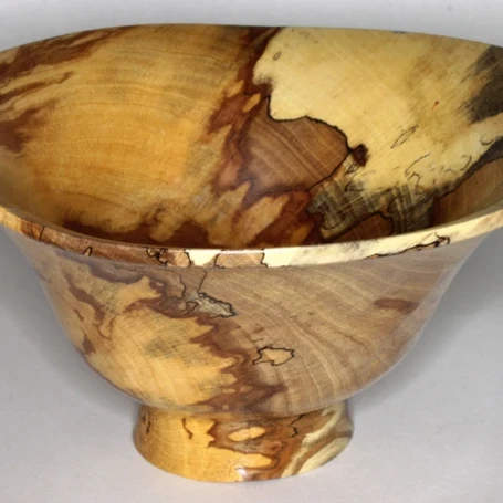 Small OGee bowl in spalted beech