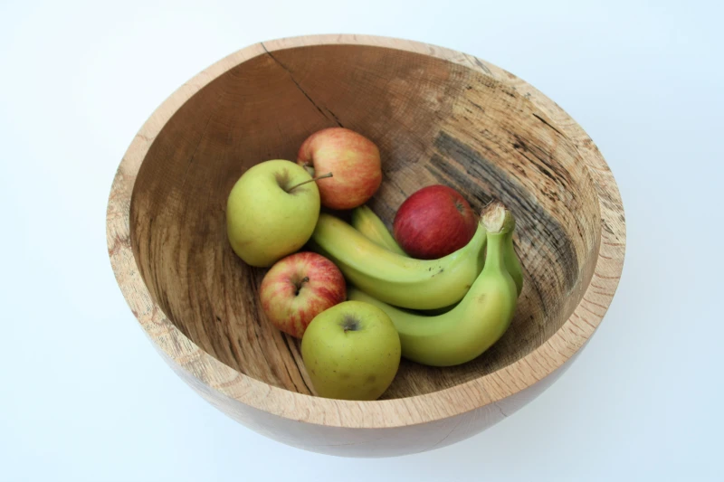 large deep fruit bowl. Spalted oak