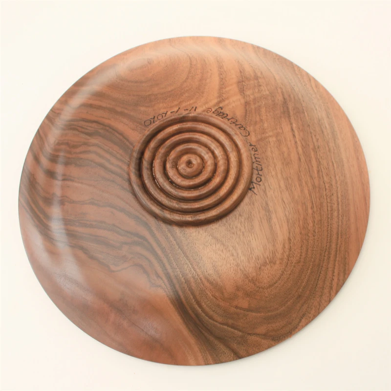 shallow bowl in European Walnut