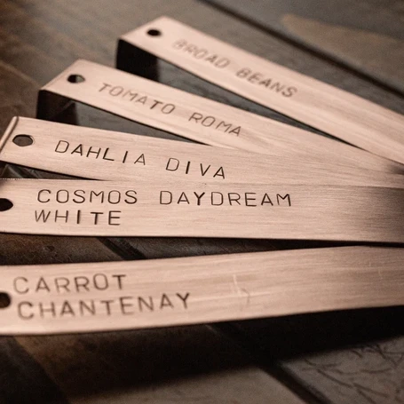 Handmade Copper Plant Labels