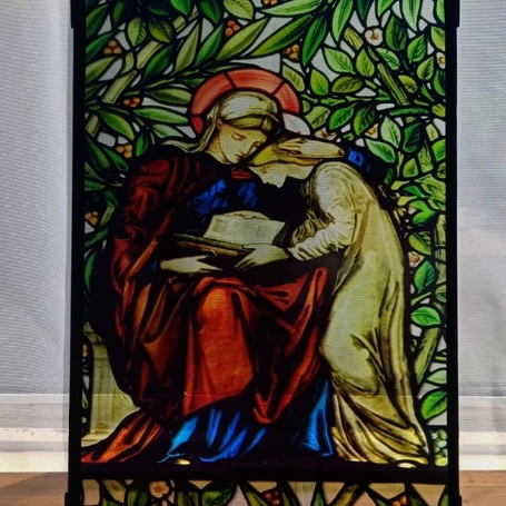 St Anne & The Virgin Stained Glass Effect Panel