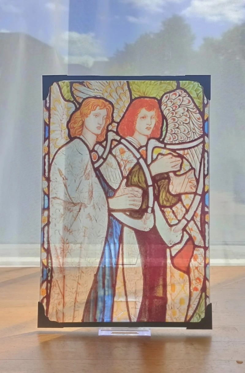 Harp Angels Stained Glass Effect Panels