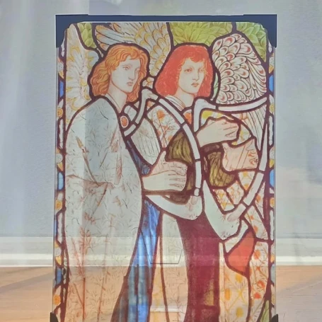 Harp Angels Stained Glass Effect Panels