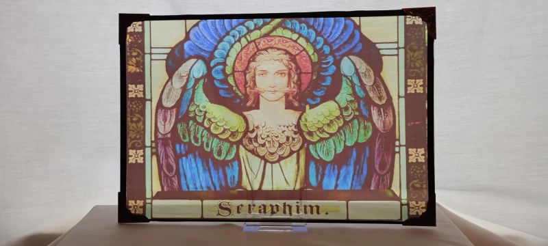 Seraphim Stained Glass Effect Panel