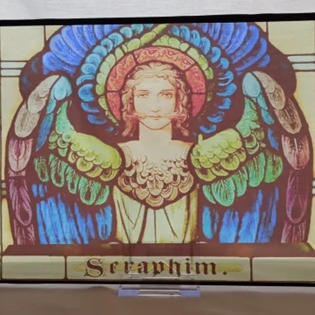 Seraphim Stained Glass Effect Panel