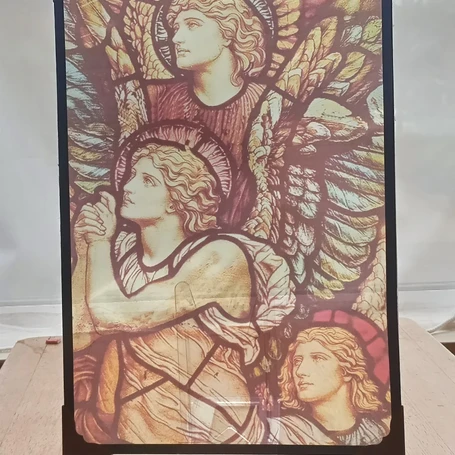 Angels of Creation Stained Glass Effect Panel