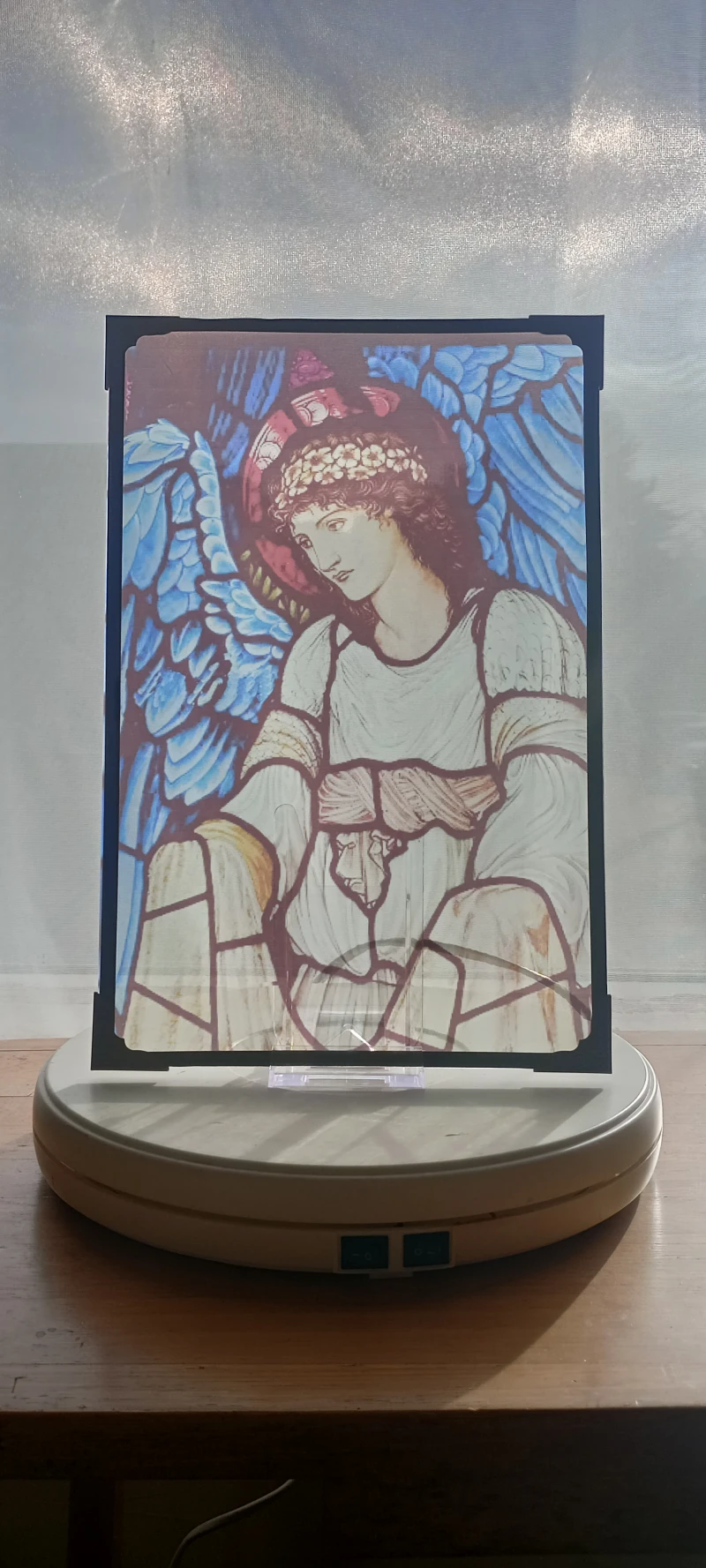 St Catherine of Alexandria Stained Glass Effect Panel