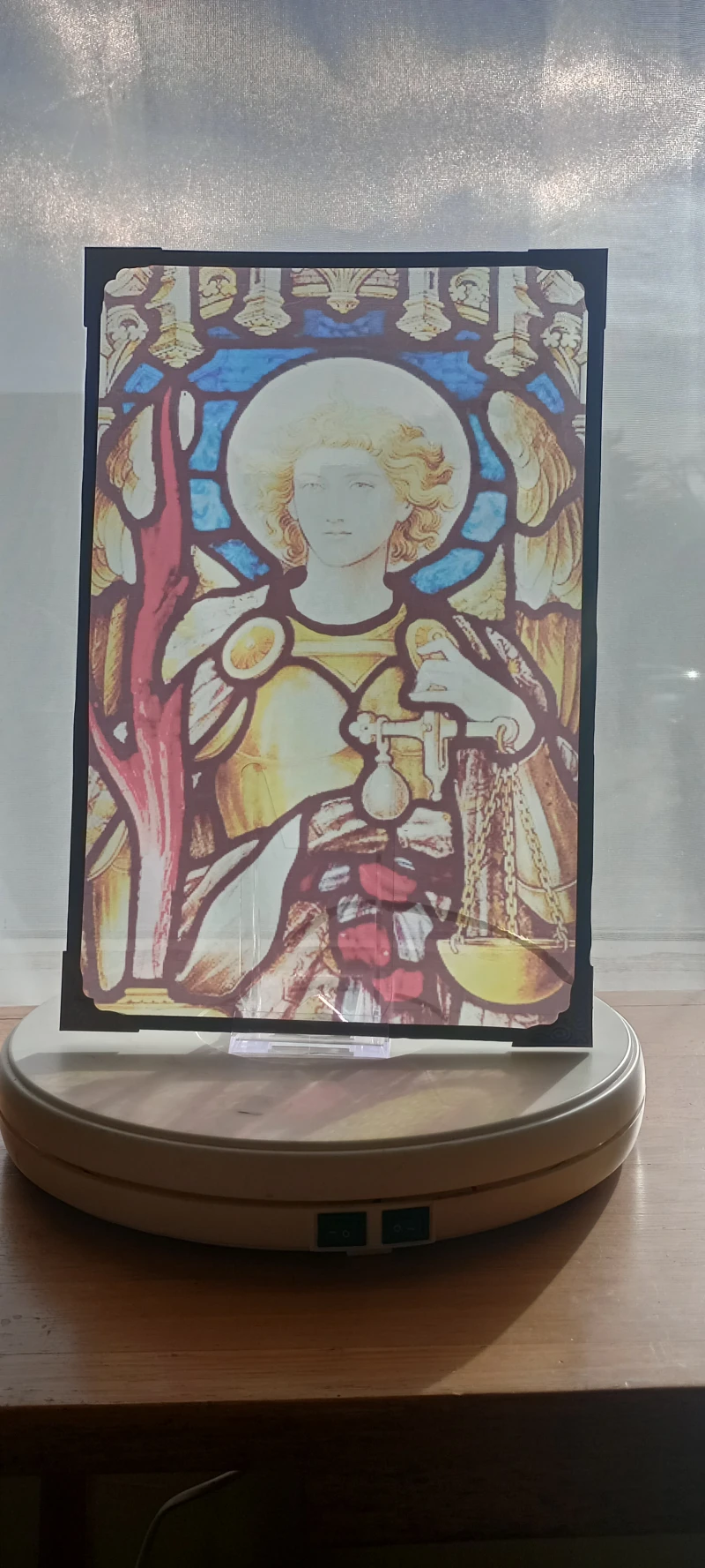 Justice - Stained Glass Effect Panel